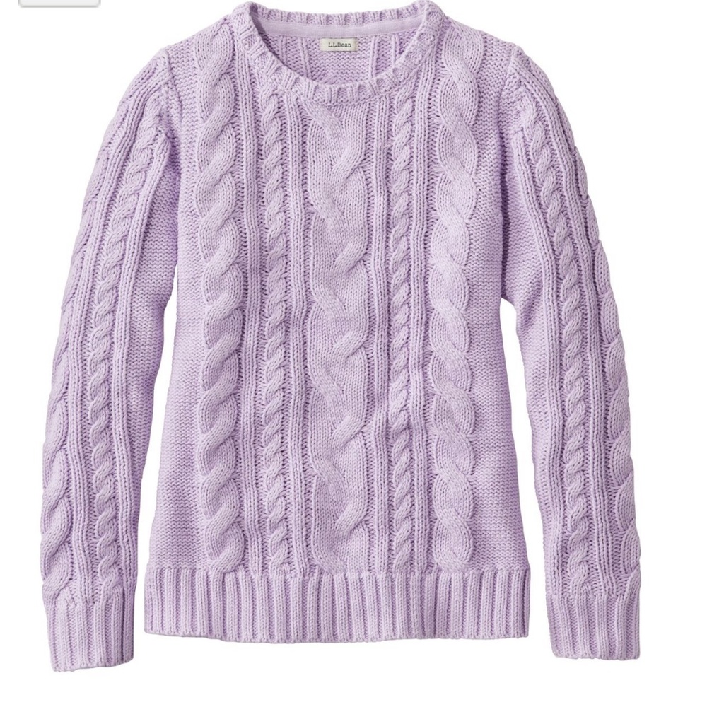 LL Bean Women’s Double L Cableknit Sweater